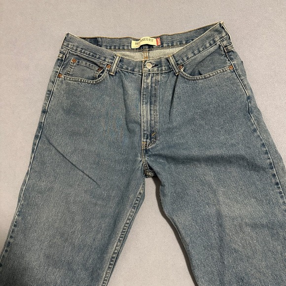 Levi's 550 Relaxed Fit Jeans Straight Leg Denim Stretch Blue Mens Size 36 x 30 - Picture 3 of 16